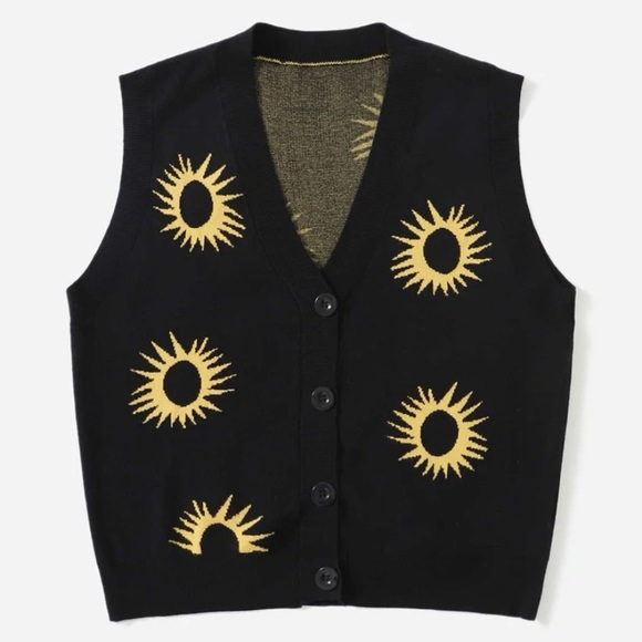 SHEIN Sweaters - Sunshine Sweater Vest with Buttons - SHEIN Size 2XL - NWOT